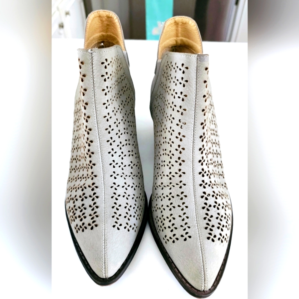 Grey Soft Suede Booties